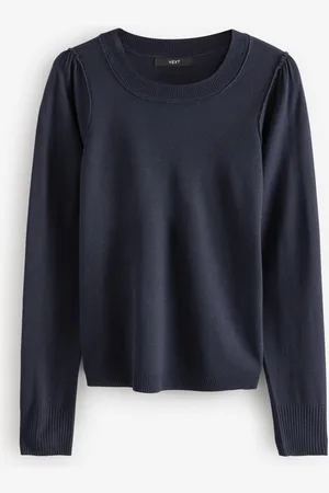Next Blue Crew Neck Long Sleeve Jumper