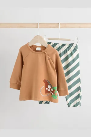 Next Rust/ Dino Baby Top And Leggings Set