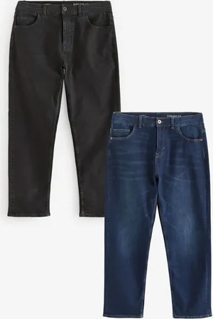 Next Blue Mid/ 2 Pack Straight Fit Classic Stretch Jeans
