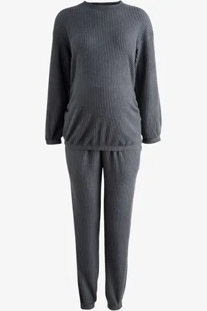 Next Maternity Cosy Waffle Long Sleeve Pyjamas