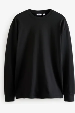 Next Relaxed Fit Long Sleeve Heavyweight 100% Cotton T-Shirt