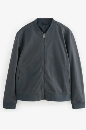 Next Blue Cotton Stretch Bomber Jacket