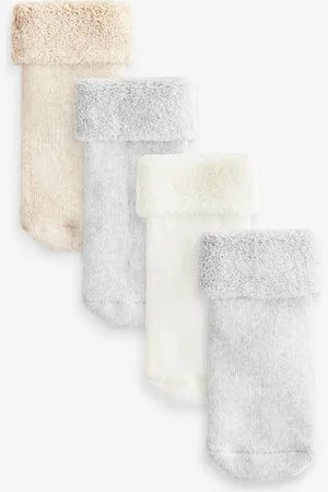 Next Baby Toweling Socks 4 Pack (0mths-2yrs)
