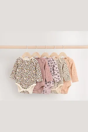 Next 5 Pack Baby 100% Cotton Bodysuits 5 Pack