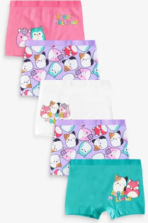 Next Purple/ Squishmallow Short Briefs 5 Pack (5-14yrs)
