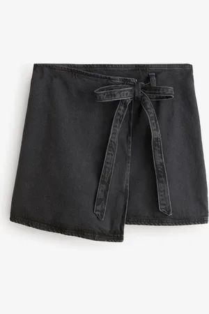 Next Wrap Denim Mini 100% Cotton Skirt
