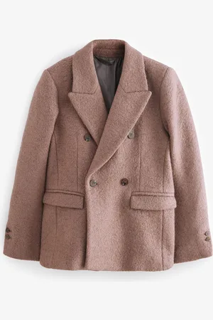 Next /Brown Wool Blend Cosy Textured Blazer