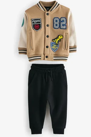 Next Badged Jersey Bomber And Joggers Set (3mths-7yrs)