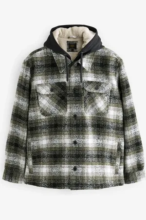 Next Check Hooded Borg Lined Shacket