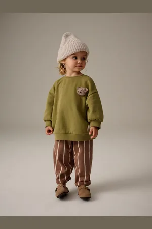 Next Sweatshirt and Barrel Leg 100% Cotton Joggers Set (3mths-7yrs)