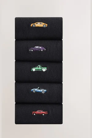 Next Cars Fun Embroidered Socks 5 Pack