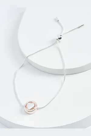 Next Rose Gold Tone/ Tone Heart Pully Bracelet