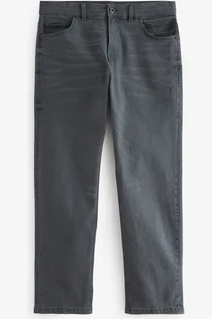 Next Charcoal Single Straight Fit Classic Stretch Jeans