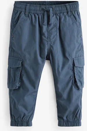 Next Lined 100% Cotton Cargo Trousers (3mths-7yrs)
