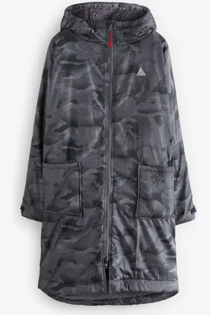 Next Camo Print Active Swim Changing Robe Lightweight Jacket