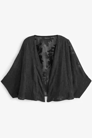 Next Sheer Embroidered Kimono