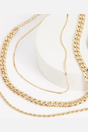 Next Tone Three Layer Chain Necklace
