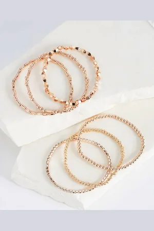 Next Rose Tone Sparkle Stretch Bracelets Pack