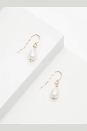 Next Tone Freshwater Pearl Delicate Earrings