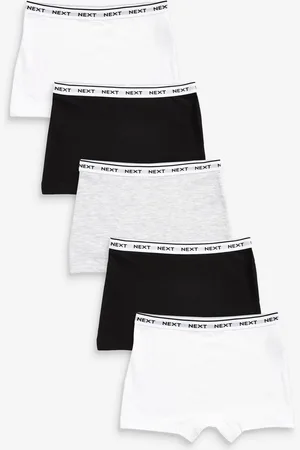 Next /Grey/White Sparkle Short Briefs 5 Pack (2-16yrs)