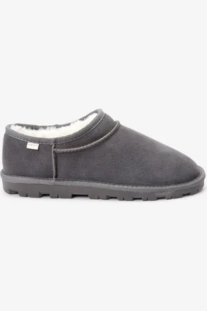 Next Suede Faux Fur Lined Shoot Slippers