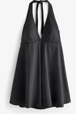 Next Halterneck Tummy Control Skirted Swim Dress