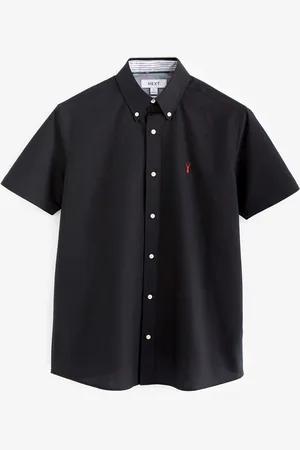 Next Slim Fit Short Sleeve Oxford Shirt
