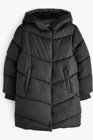 Next Longer Length Shower Resistant Faux Fur Lined Hooded Padded Coat (3-16yrs)