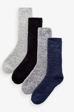 Next Grey/Blue/ Cosy Bed Socks 4 Pack