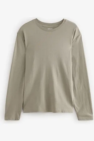 Next Marl Regular Fit Long Sleeve Crew Neck T-Shirt