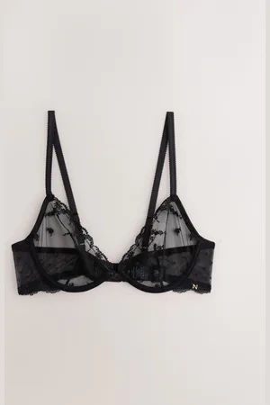 Next Heart Embroidery Non Pad Plunge Bra A-E
