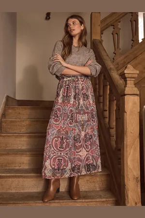 Next Boho Printed Midi Skirt