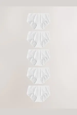 Next Midi No VPL Lace Back Briefs 3 Pack