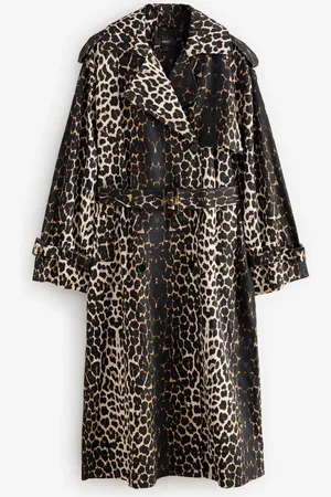 Next Animal Print Trench Coat