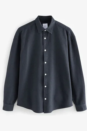 Next Textured Waffle Long Sleeve 100% Cotton Overshirt