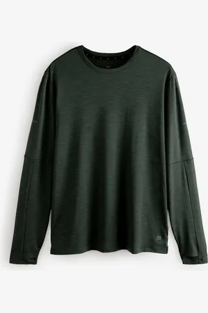 Next Khaki Active Mesh Long Sleeve Training Top