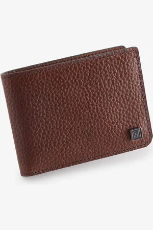 Next N Logo Grainy Leather Wallet