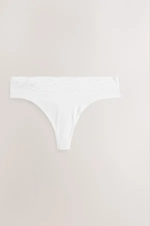 Next Thong Ultimate Comfort Lace Trim Modal Bra