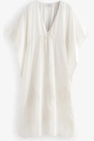 Next Embroidered Maxi 100% Cotton Kaftan