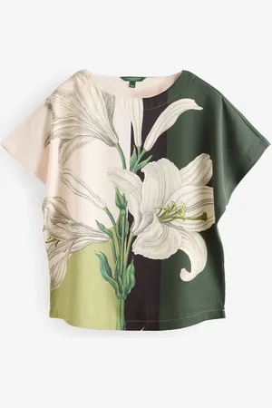 Next Lily Print Kew Collection Short Sleeve Top