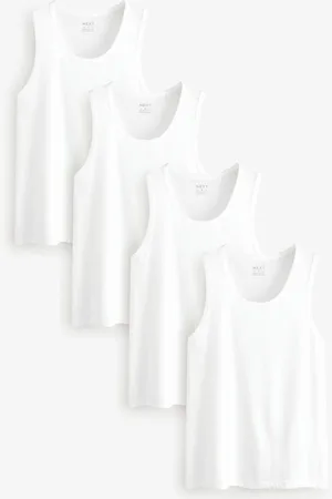 Next 100% Cotton Vests 4 Pack