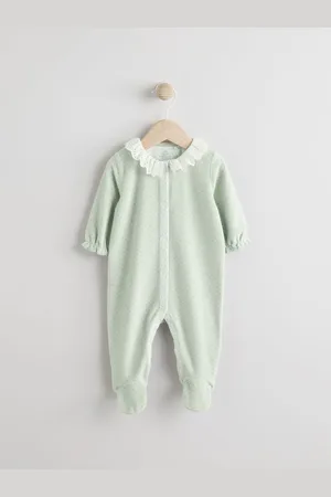 Next Velour Baby Sleepsuit (0mths-3yrs)