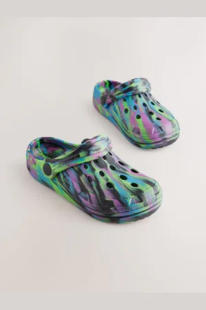 Next Purple Marble Clogs