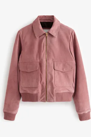 Next Rose Real Suede Bomber Jacket