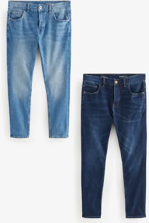 Next Mid/ Light 2 Pack Skinny Fit Classic Stretch Jeans