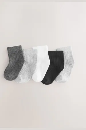 Next Grey and Socks Baby 5 Pack (0mths-2yrs)