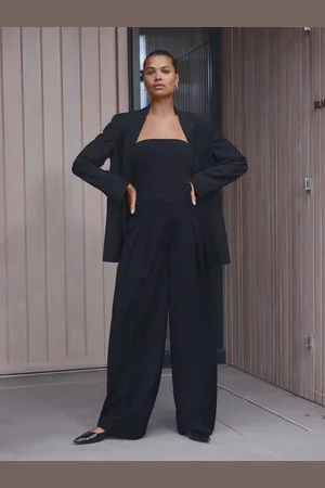 Next N. Premium Wool Blend Straight Trousers