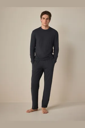 Next Charcoal Modal Blend Long Sleeve Pyjama Set