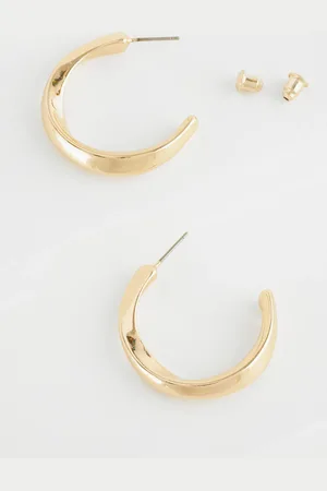 Next Tone Twist Hoop Earrings