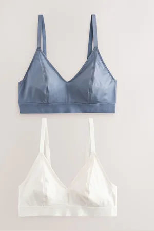 Next Cream/ Bralette DD+ Ultimate Comfort Non Wire Bralettes 2 Pack
